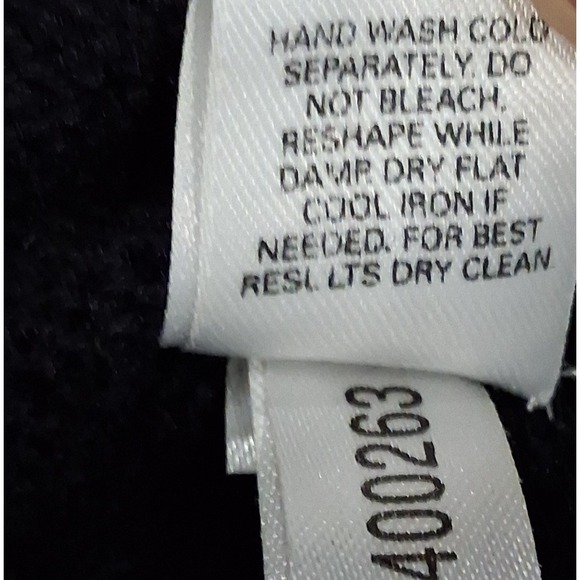 Express Long Sweater Women's XS Wool Blend 3/4 Sleeve Black Pockets - Picture 4 of 10